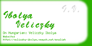 ibolya veliczky business card